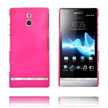 Hard Shell Kuuma Pinkki Sony Xperia P Suojakuori