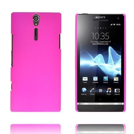 Hard Shell Kuuma Pinkki Sony Xperia S Suojakuori