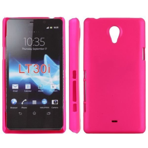 Hard Shell Kuuma Pinkki Sony Xperia T Suojakuori