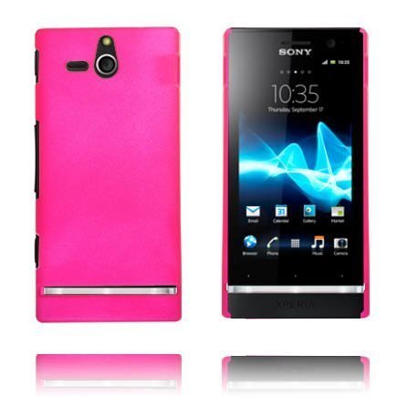 Hard Shell Kuuma Pinkki Sony Xperia U Suojakuori