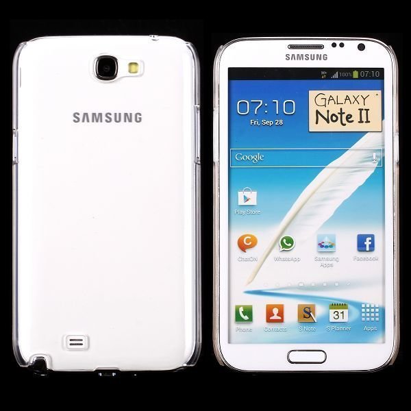 Hard Shell Läpikuultava Kirkas Samsung Galaxy Note 2 Suojakuori
