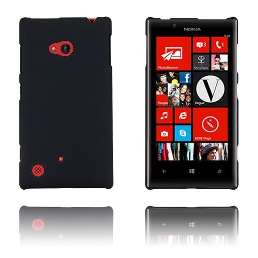 Hard Shell Musta Nokia Lumia 720 Suojakuori
