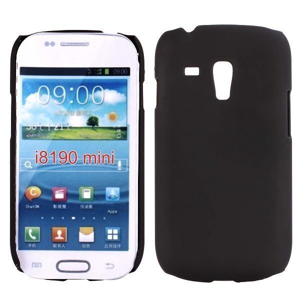 Hard Shell Musta Samsung Galaxy S3 Mini Suojakuori