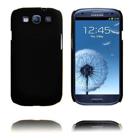Hard Shell Musta Samsung Galaxy S3 Suojakuori