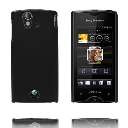 Hard Shell Musta Sony Ericsson Xperia Ray Suojakuori