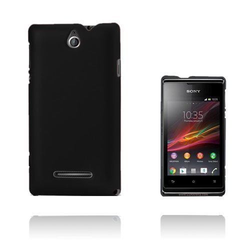 Hard Shell Musta Sony Xperia E Suojakuori