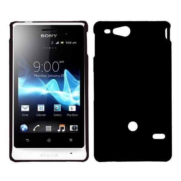 Hard Shell Musta Sony Xperia Go Suojakuori