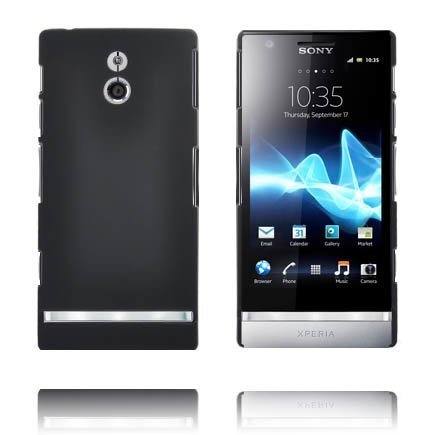 Hard Shell Musta Sony Xperia P Suojakuori