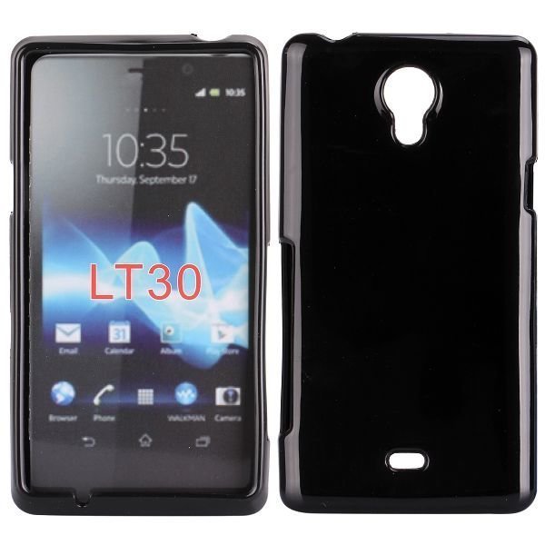 Hard Shell Musta Sony Xperia T Suojakuori