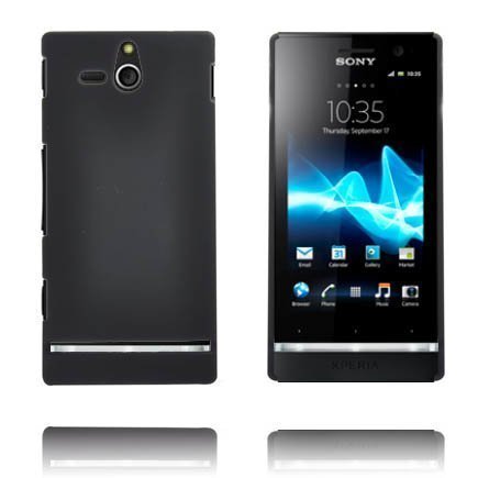 Hard Shell Musta Sony Xperia U Suojakuori