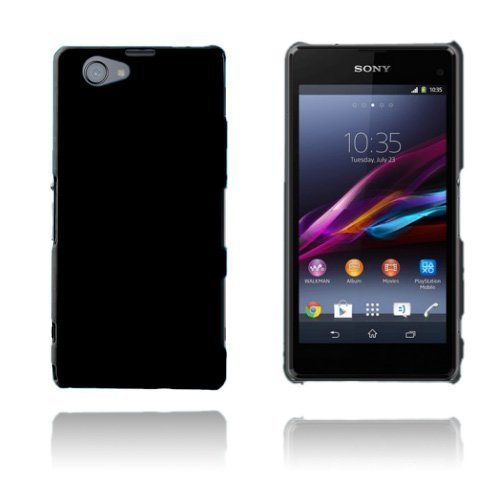 Hard Shell Musta Sony Xperia Z1 Compact Kotelo