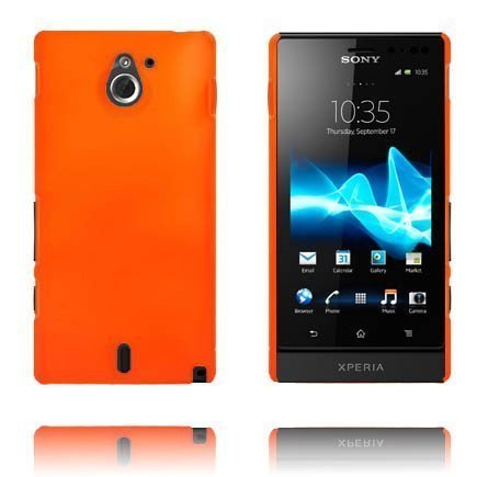 Hard Shell Oranssi Sony Xperia Sola Suojakuori
