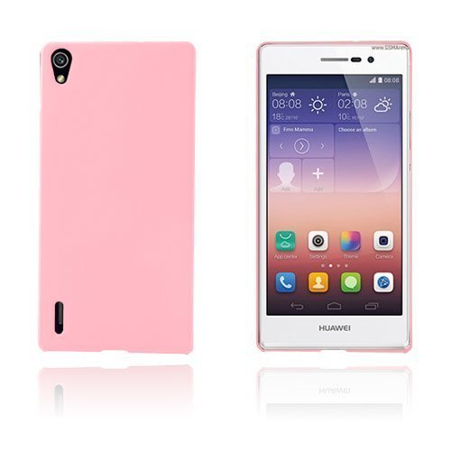 Hard Shell Pinkki Huawei Ascend P7 Suojakuori