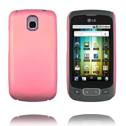 Hard Shell Pinkki Lg Optimus One Suojakuori