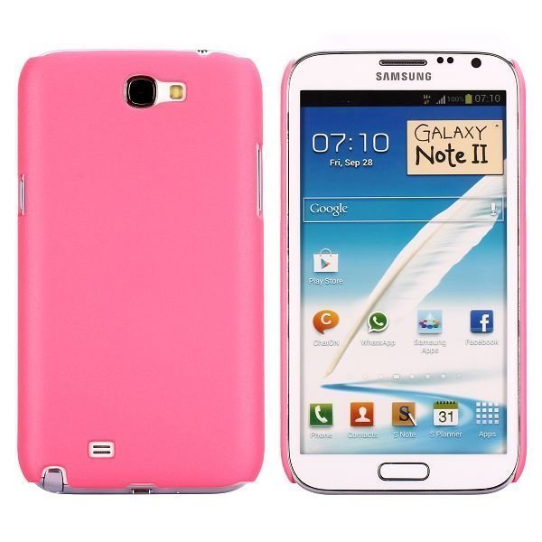 Hard Shell Pinkki Samsung Galaxy Note 2 Suojakuori