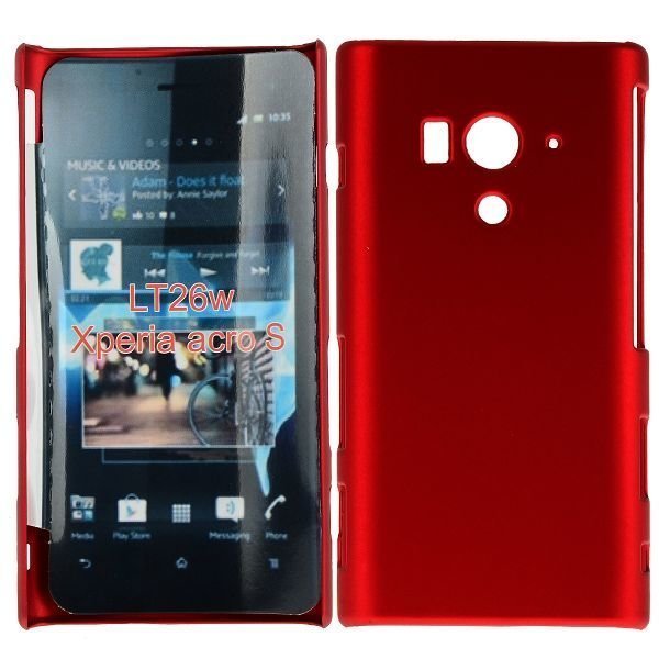 Hard Shell Punainen Sony Xperia Acro S Suojakuori