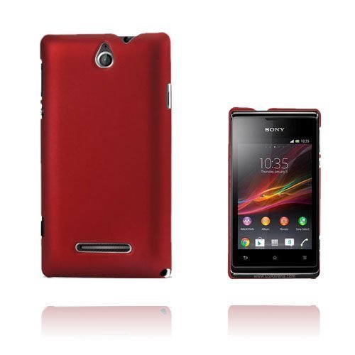 Hard Shell Punainen Sony Xperia E Suojakuori