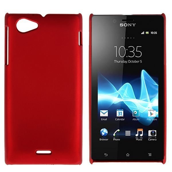 Hard Shell Punainen Sony Xperia J Suojakuori