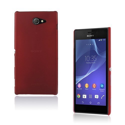 Hard Shell Punainen Sony Xperia M2 Suojakuori