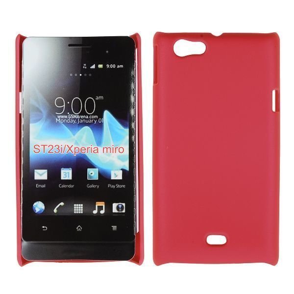 Hard Shell Punainen Sony Xperia Miro Suojakuori