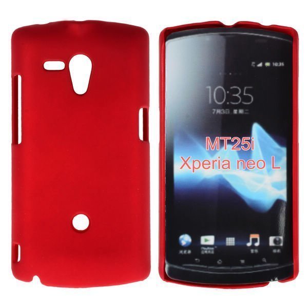 Hard Shell Punainen Sony Xperia Neo L Suojakuori