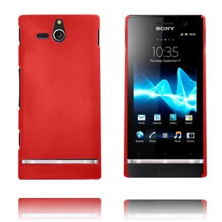 Hard Shell Punainen Sony Xperia U Suojakuori