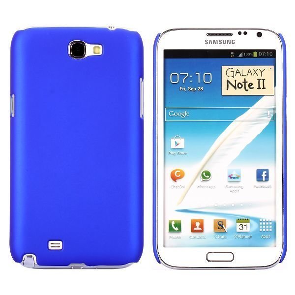Hard Shell Sininen Samsung Galaxy Note 2 Suojakuori