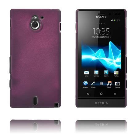 Hard Shell Tumma Violetti Sony Xperia Sola Suojakuori