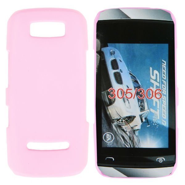 Hard Shell Vaaleanpunainen Nokia Asha 305 Suojakuori