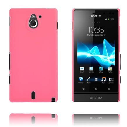 Hard Shell Vaaleanpunainen Sony Xperia Sola Suojakuori