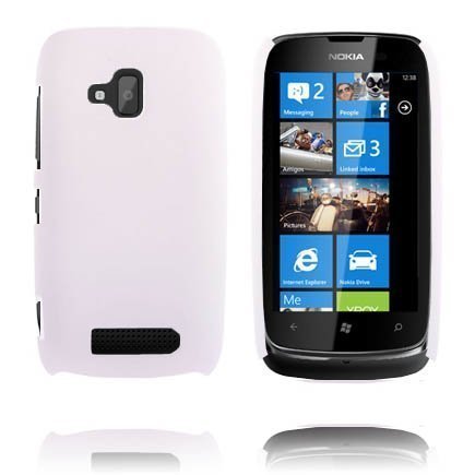 Hard Shell Valkoinen Nokia Lumia 610 Suojakuori