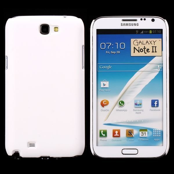 Hard Shell Valkoinen Samsung Galaxy Note 2 Suojakuori
