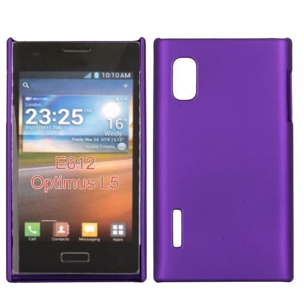 Hard Shell Violetti Lg Optimus L5 E610 Suojakuori