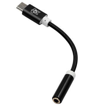 Hat Prince USB 3.1 Type-C / 3.5mm Audiosovitin Musta