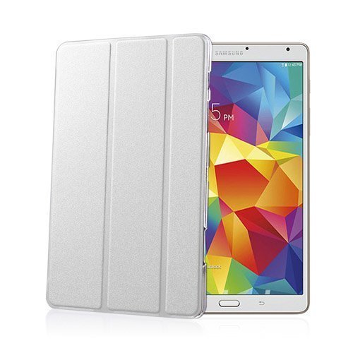 Heiberg Valkoinen Samsung Galaxy Tab S 8.4 Tri-Fold Nahka Suojakuori