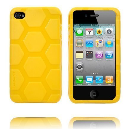 Hexagon Massive Keltainen Iphone 4s Silikonikuori