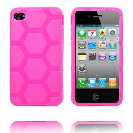 Hexagon Massive Kuuma Pinkki Iphone 4s Suojakuori