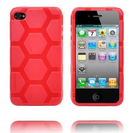 Hexagon Massive Punainen Iphone 4s Silikonikuori
