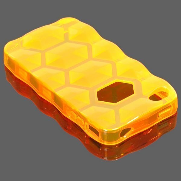 Hexagon Oranssi Iphone 4s Silikonikuori