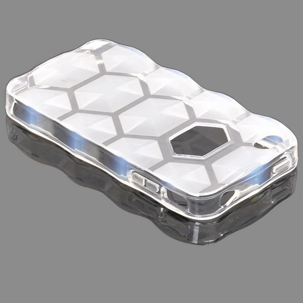 Hexagon Valkoinen Iphone 4s Silikonikuori