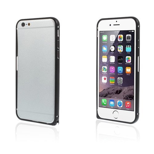 Hippo Musta Iphone 6 Metallinen Bumper