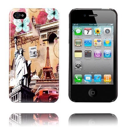 History Vapaudenpatsas & Eiffel Iphone 4 / 4s Suojakuori