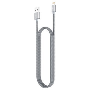 Hoco UPF01 MFi Sertifioitu Lightning / USB-Kaapeli iPhone iPad iPod Harmaa