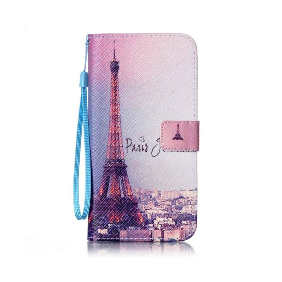 Holberg Iphone 7 Plus Nahkakotelo Korttitaskuilla Pariisin Eiffel Torni