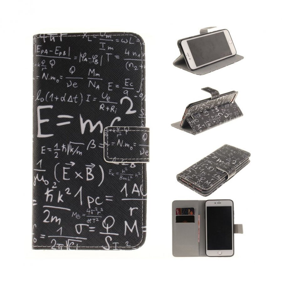Holberg Iphone 7 Plus Nahkakotelo Läpällä Matemaattinen Symboli