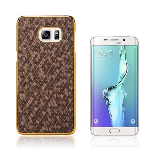 Holt Samsung Galaxy S6 Edge Plus Jalkapallo Rakenne Kuoret Coffee