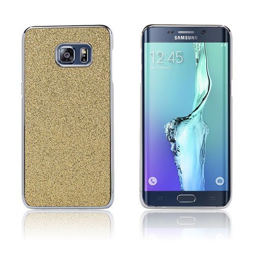 Holt Samsung Galaxy S6 Edge Plus Kimalteleva Puuteri Kuori Kulta