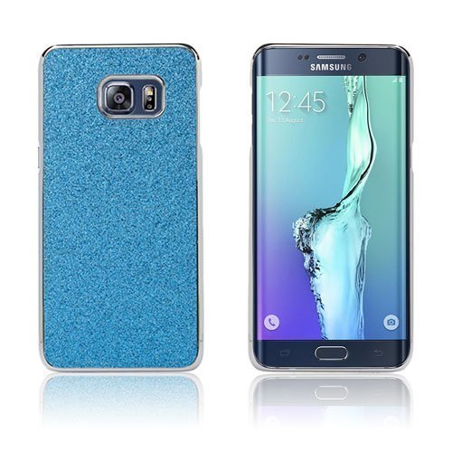 Holt Samsung Galaxy S6 Edge Plus Kimalteleva Puuteri Kuori Sininen