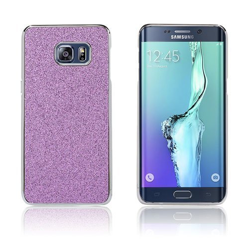 Holt Samsung Galaxy S6 Edge Plus Kimalteleva Puuteri Kuori Violetti