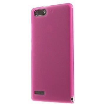 Huawei Ascend G6 Matta TPU Suojakuori Kuuma Pinkki